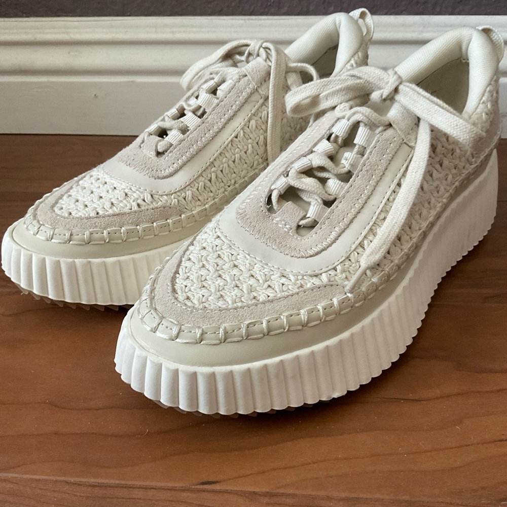 DV platform sneakers-Size 9-Off White-New without Box - Picture 2 of 6